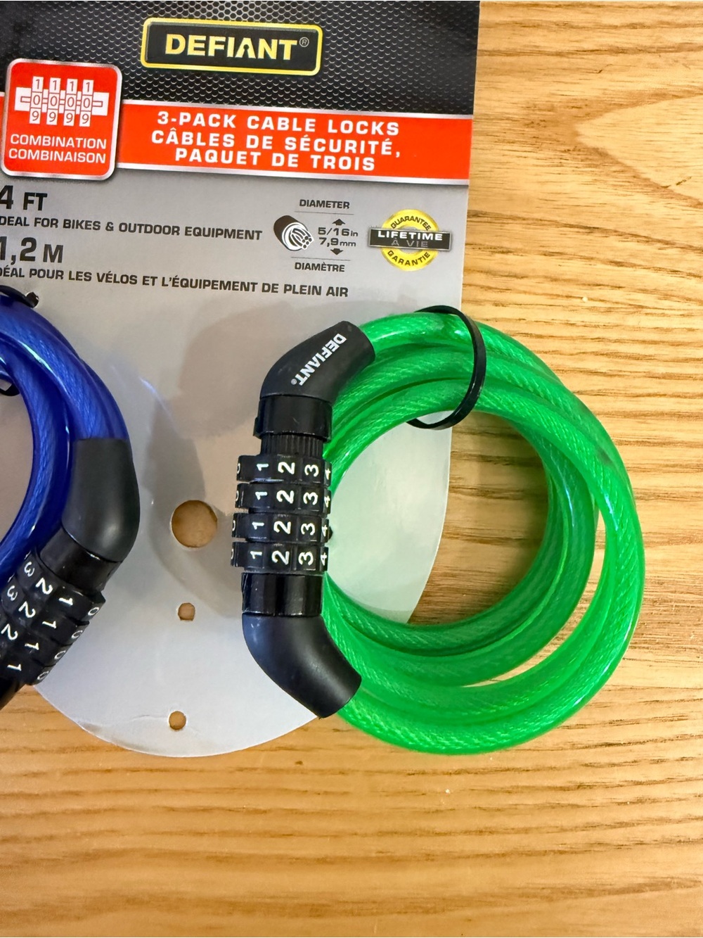 🌿10/$25 • Defiant Combination 4FT Cable Locks - Picture 3 of 3